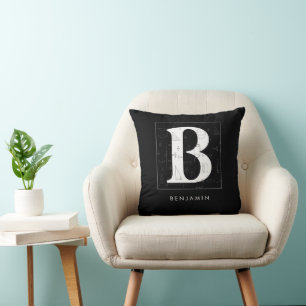 Math Monogram - Letter B Throw Pillow