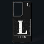 Math Monogram - Letter L Samsung Galaxy Case<br><div class="desc">Modern elegant math monogram name with a mathematics theme.
Tip: Just show or hide the letter to make the personalizing process easier on yourself.</div>