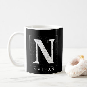 Math Monogram - Lettre N Café Mug
