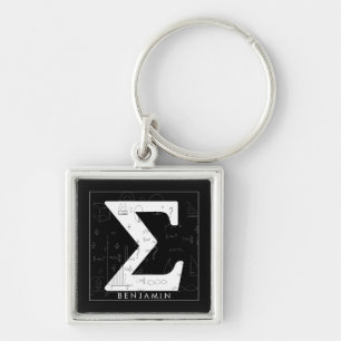 Math Monogram - Sigma Symbol  Keychain