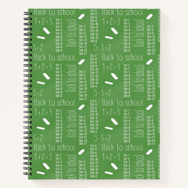 Math Multiplication Back to School Notebook (Front)