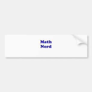 Math Nerd Bumper Sticker