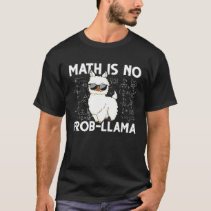 Math Nerd Geek Llama Animal Alpaca Mathematician M T-Shirt
