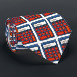 Math Nerd Mathematics Teacher Calculator Tie<br><div class="desc">Features an original education-themed illustration. The perfect gift for your favourite teacher or math nerd!</div>