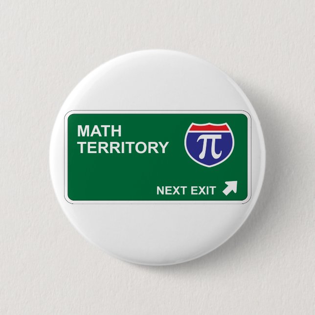 Math Next Exit 2 Inch Round Button (Front)