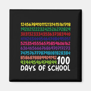 Math Numbers 100th Day of School Teacher Kids  Magnet