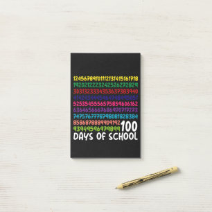 Math Numbers 100th Day of School Teacher Kids  Post-it Notes