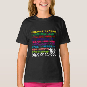 Math Numbers 100th Day of School Teacher Kids T-Shirt