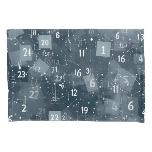 Math Numbers Abstract Pillowcase