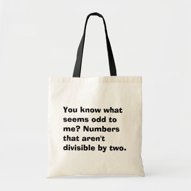 Math Odd Tote Bag (Front)