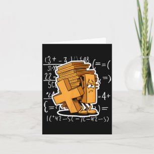 Math Overload Funny Equation Cartoon Card
