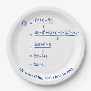 Math Paper Plate