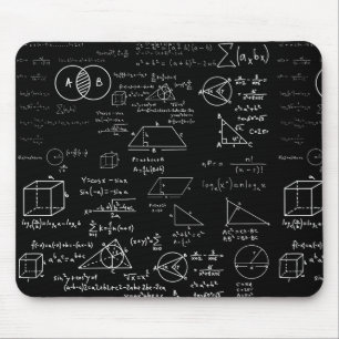 math pattern science school sketch drawing geek ma mouse pad