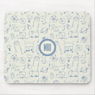 Math Physics Electronics Icons Pattern Personalize Mouse Pad