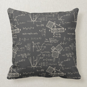 Math Physics Geometry Science Nerd Throw Pillow