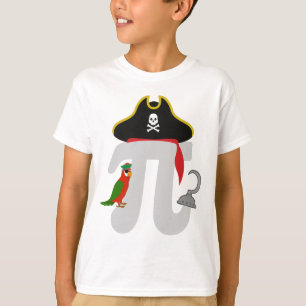 Math Pi Rate with parrot - Pi Day  T-Shirt