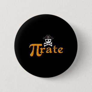 Math Pirate Happy Pi Day 2 Inch Round Button