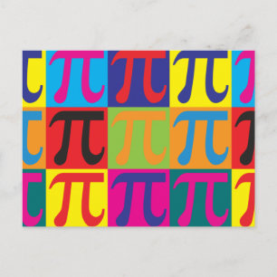 Math Pop Art Postcard