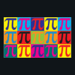 Math Pop Art Poster<br><div class="desc">Math Pop Art. If Math is your hobby, occupation, or obsession, show it with great Math t-shirts, mugs, stickers, and more. They're also great gifts for other Math fans!</div>