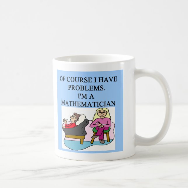 MATH psychology joke Coffee Mug (Right)