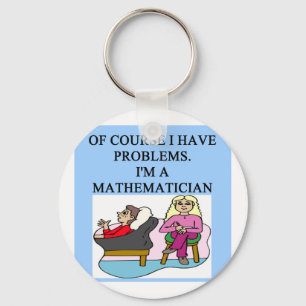 MATH psychology joke Keychain