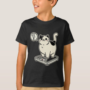 Math Pun Cat i Overate I Over 8 Funny Math Teacher T-Shirt