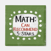 Math Review 5 Étoiles Réfrigérateur Aimant