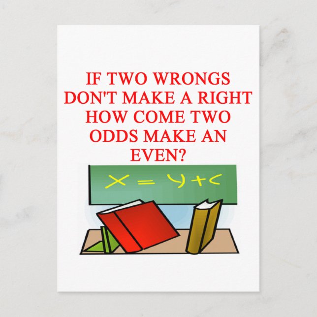 MATH riddle Postcard (Front)