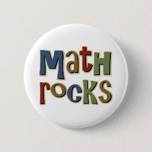Math Rocks 2 Inch Round Button