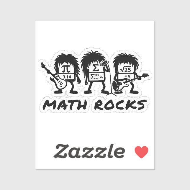 Math Rocks Academic Rock Band Humor (Sheet)