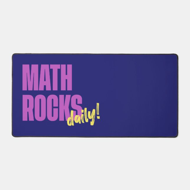 Math Rocks Daily Desk Mat (Front)