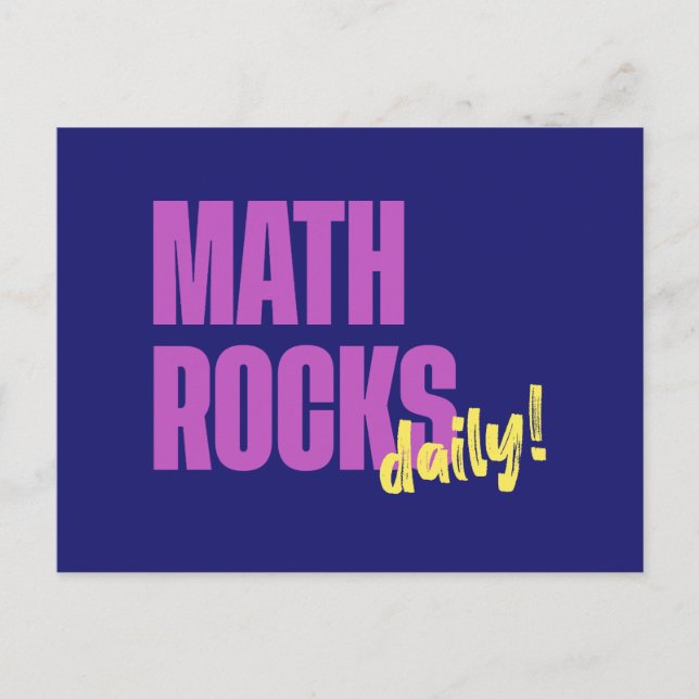 Math Rocks Daily Postcard (Front)