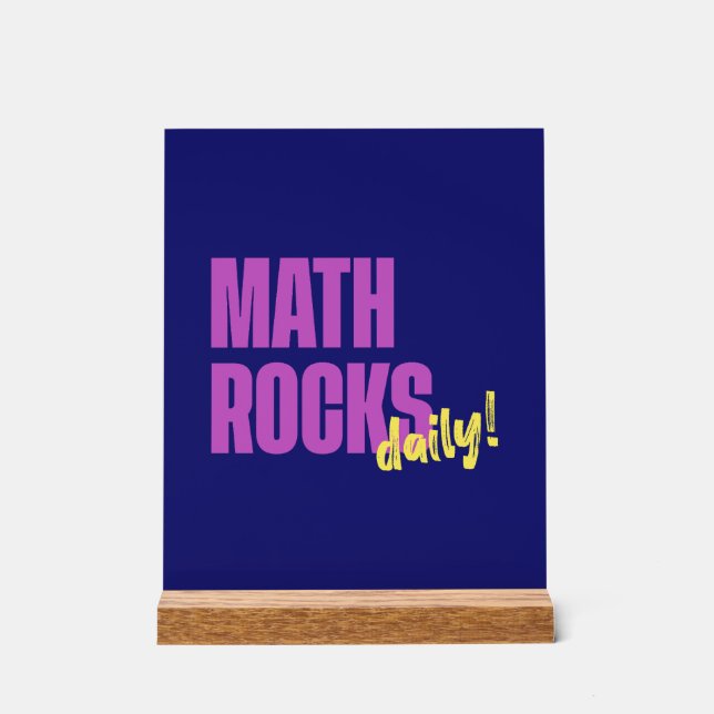 Math Rocks Enseignant quotidien (Recto)