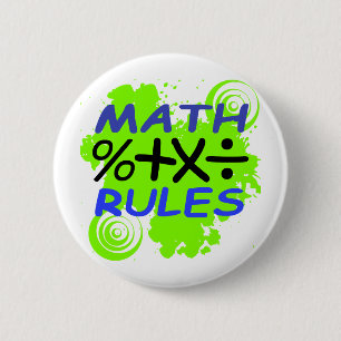 Math Rules 2 Inch Round Button