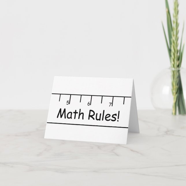 Math Rules! Card (Front)