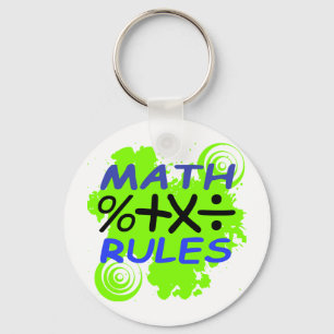 Math Rules Keychain