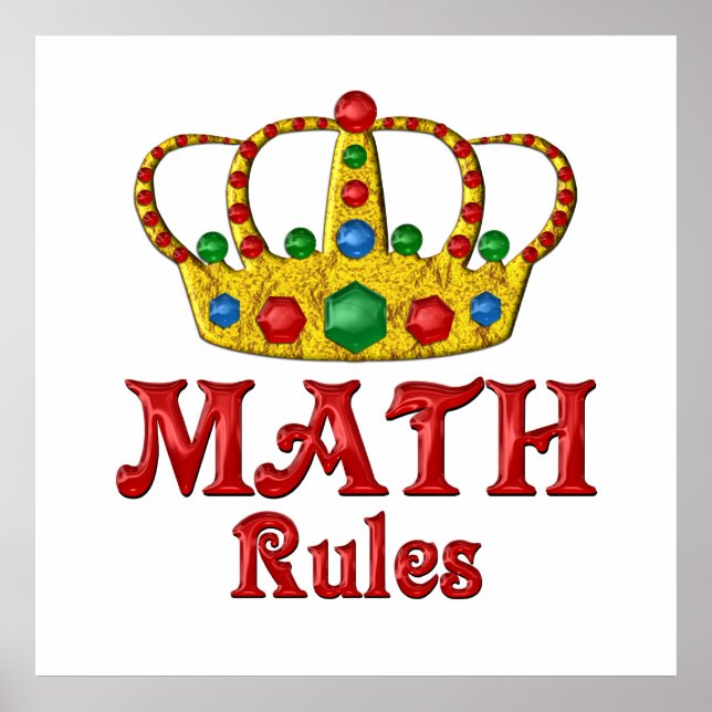 MATH Rules Poster (Front)