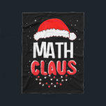 Math Santa Claus Christmas Matching Costume  Fleece Blanket<br><div class="desc">Math Santa Claus Christmas Matching Costume</div>