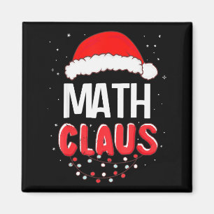 Math Santa Claus Christmas Matching Costume Magnet