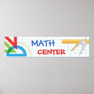 Math School Banner Poster