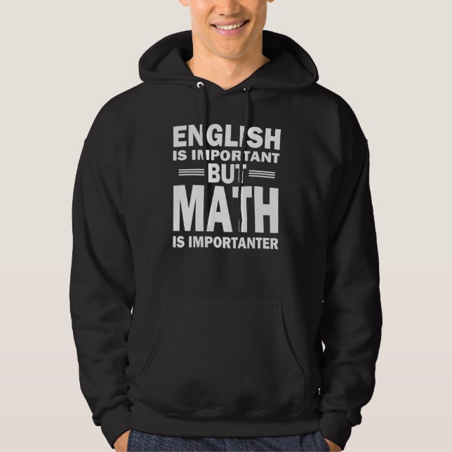 Math Science Nerd Teacher  Idea Birthday Hoodie (Front)