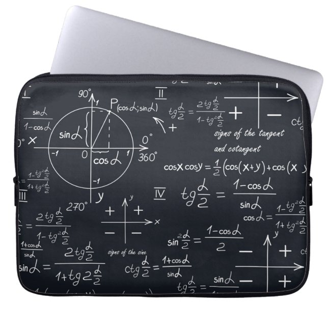 Math Scientist Laptop Sleeve (Front)