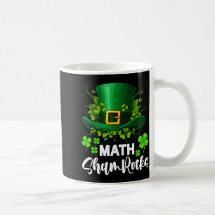 Math Shamrocks St. Patricks Day School Coffee Mug