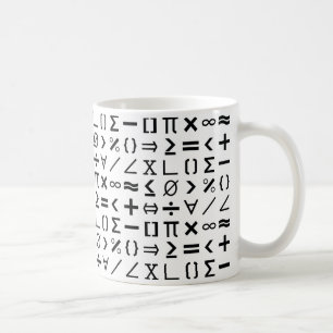 Math Signs & Symbols Pattern Coffee Mug