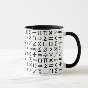 Math Signs & Symbols Pattern Mug
