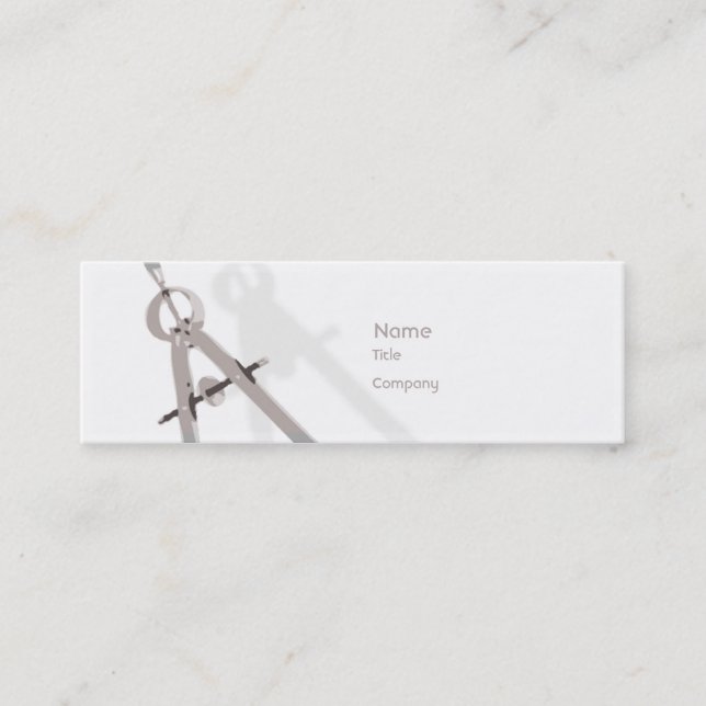 Math - Skinny Mini Business Card (Front)