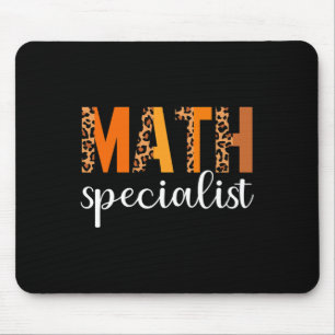 Math Specialist Leopard Thanksgiving Day Funny Fal Mouse Pad