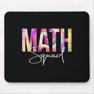 Math Squad Tie Dye Back To School Women Appreciati Mouse Pad