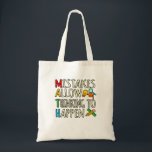Math Student Mistakes Mathematics Maths Teacher Tote Bag<br><div class="desc">This graphic idea is for math lovers. This funny graphic / quote clothing makes all math teachers happy.</div>