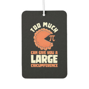 Math Student Too Much Pi Air Freshener